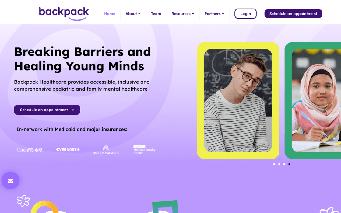 Backpack Healthcare Web