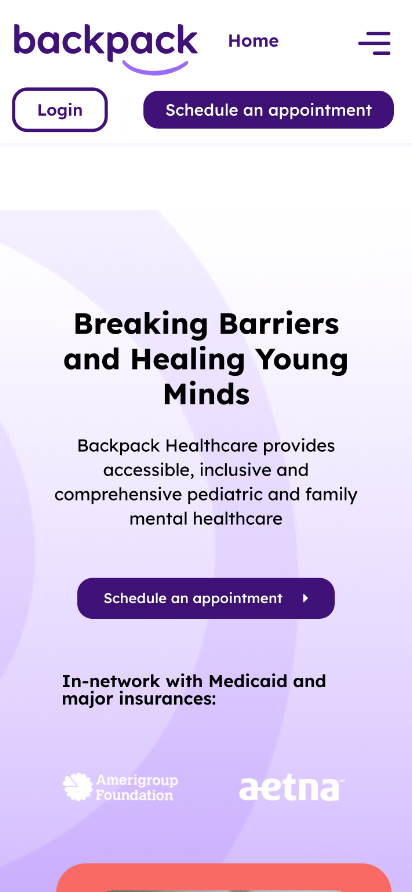 Backpack Healthcare mobile